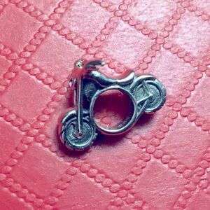 Silver Motorcycle Charm Pendant Pandora Style